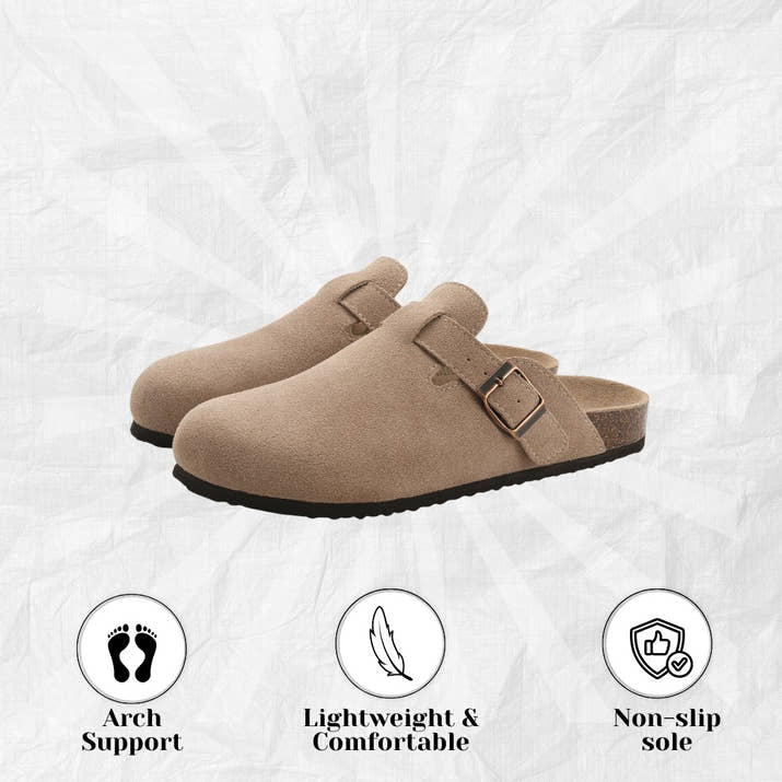 The Original - Chic Comfort Suede Clogs